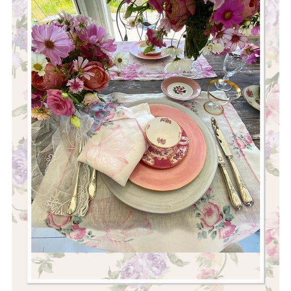 LoveShackFancy Garden Of Versailles Linen Napkin Set - NWTags - Picture 7 of 8